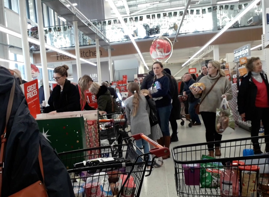 Kerstpuzzelspeurtocht in Tesco